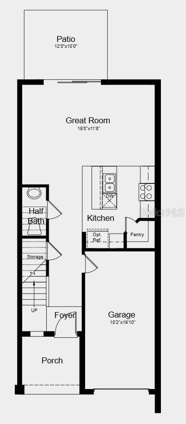 Additional Highlights Include: washer, dryer, GE side by side refrigerator, whole house blinds, and extended tile on 1st floor.