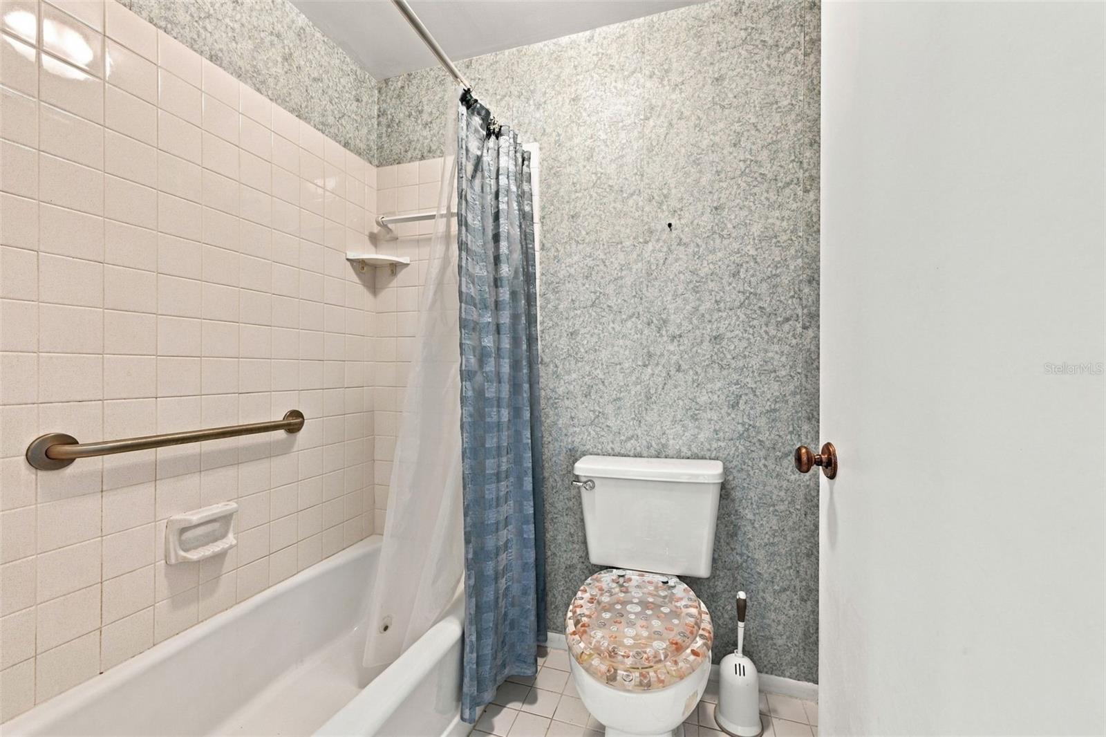 Tub and shower in master bedroom