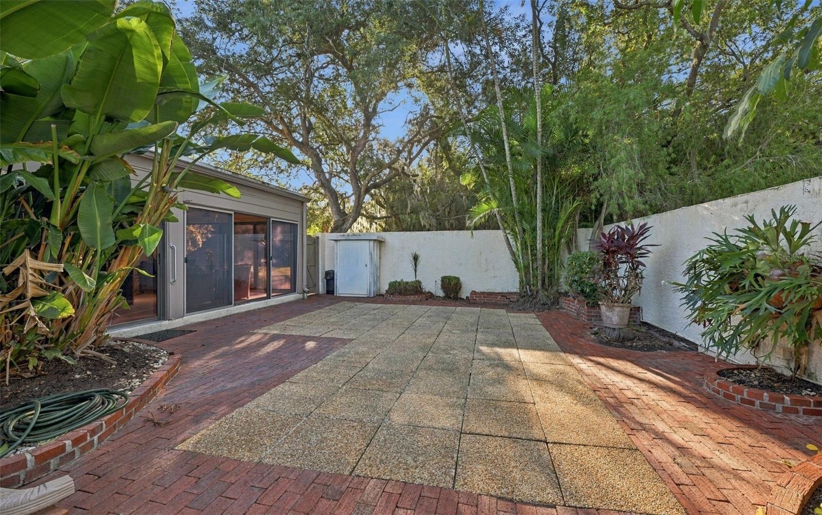 Large courtyard