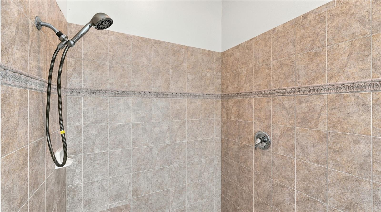 Primary Bathroom separate Shower Stall