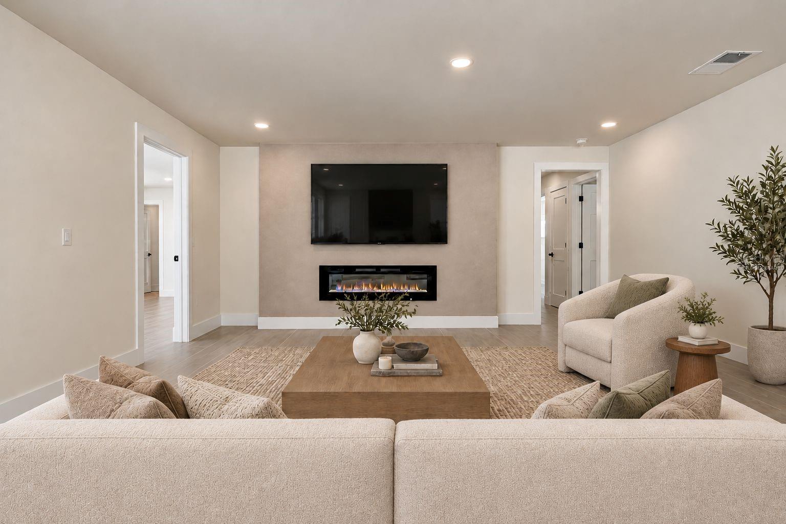 Living Room Virtually Staged