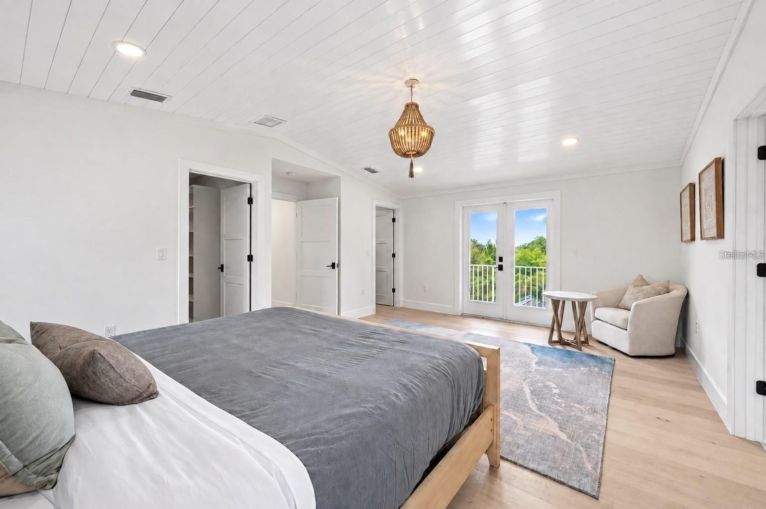 Primary suite with two large closets