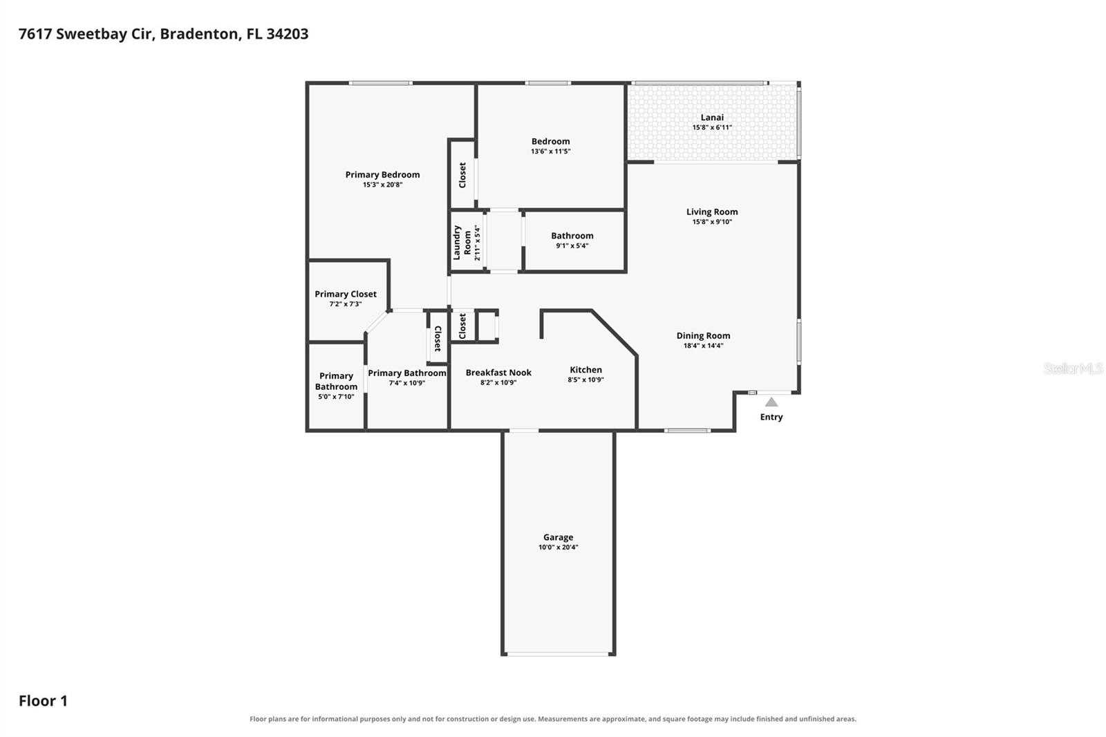 7617 SWEETBAY CIRCLE, Bradenton, FL 34203