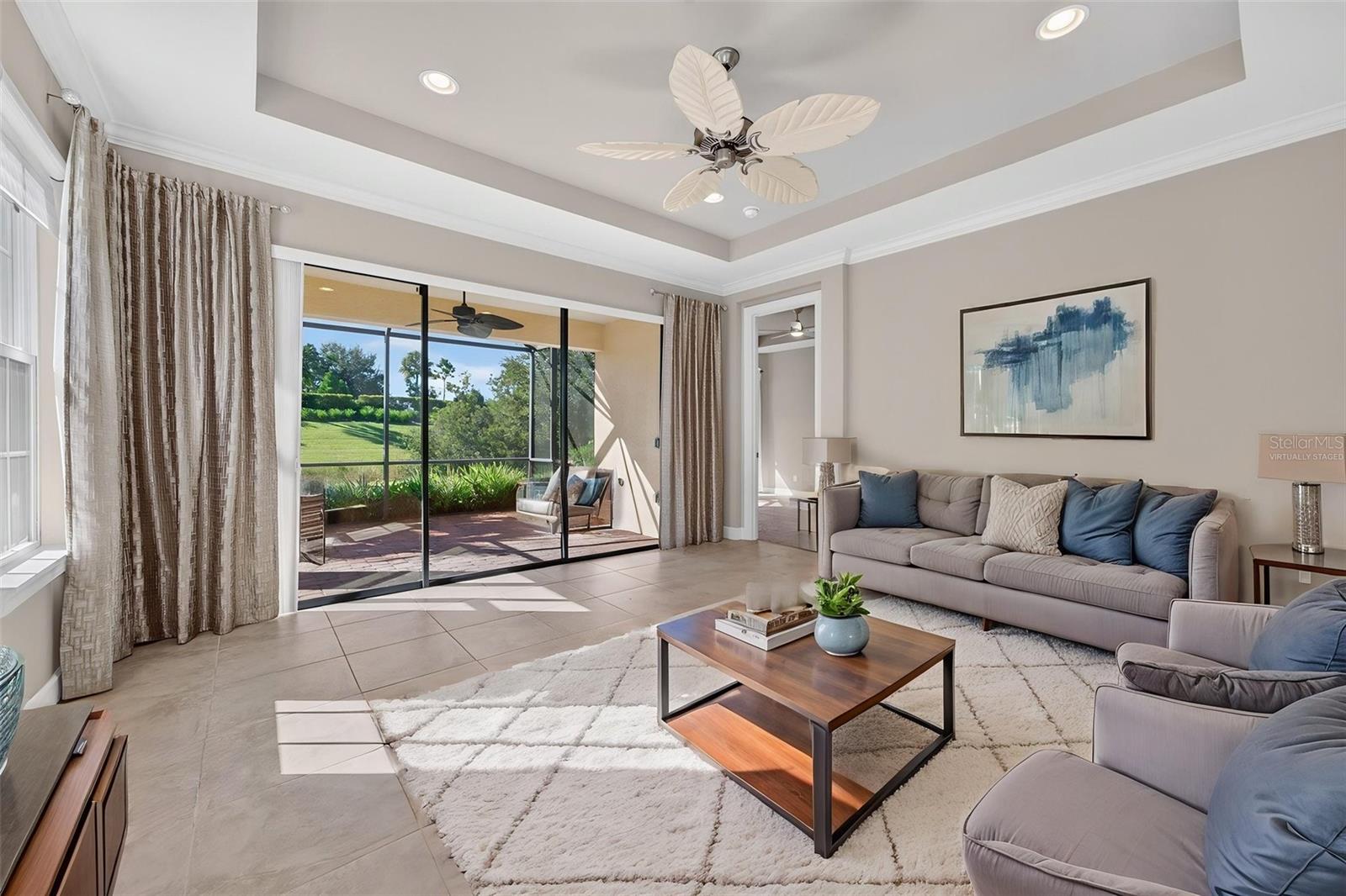 Virtually Staged Living Room.