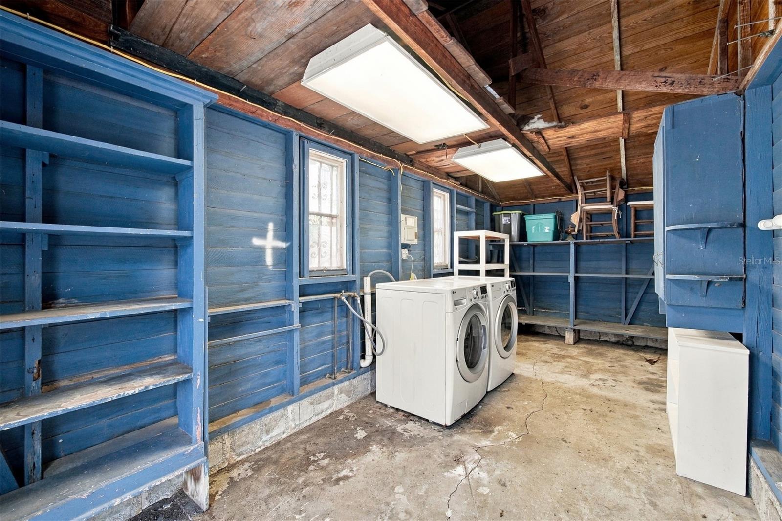 Laundry Room adjacent to garage. Washer and Dryer hookups Washer and Dryer not included in Sale
