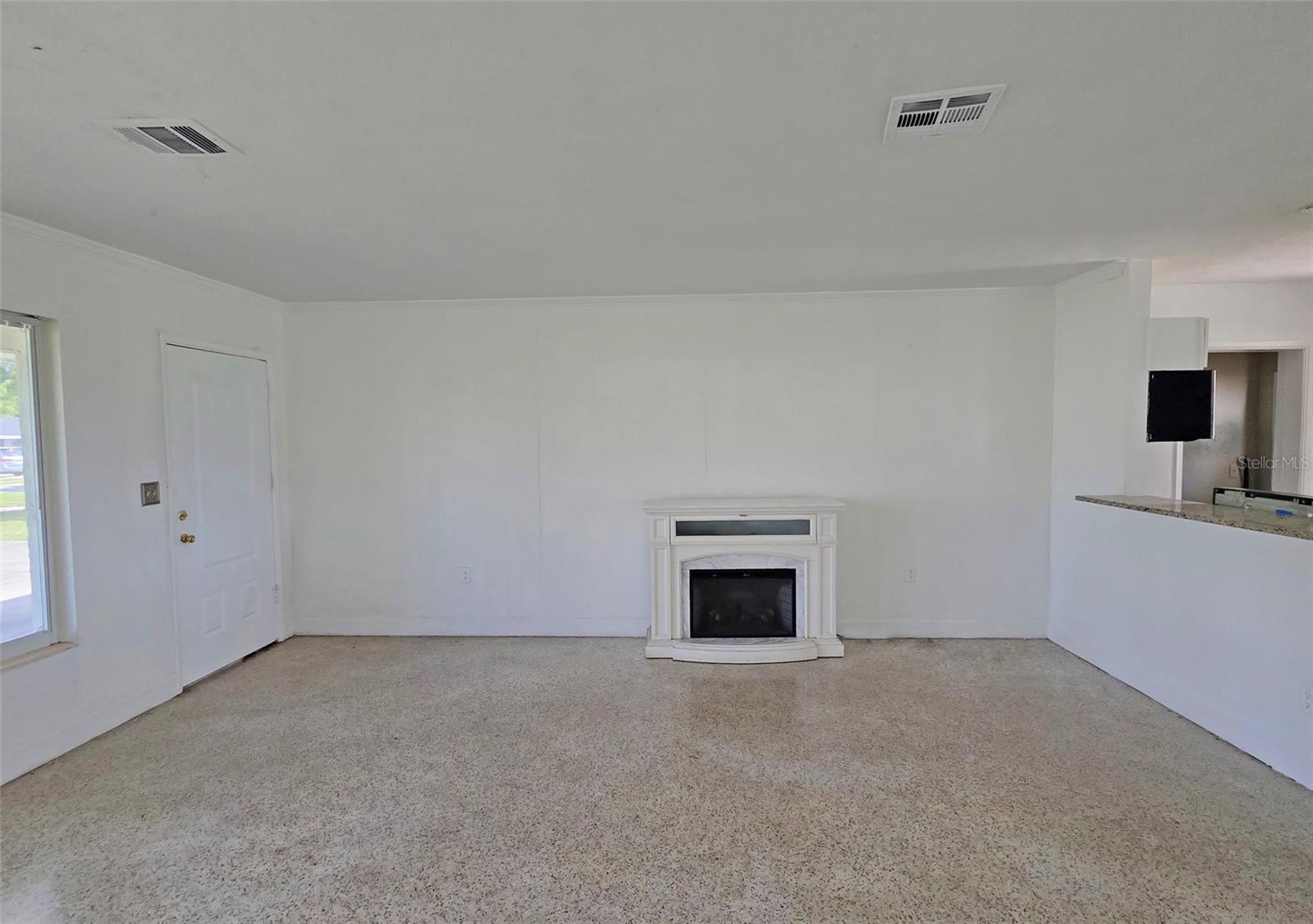 Main living area 3 and fireplace