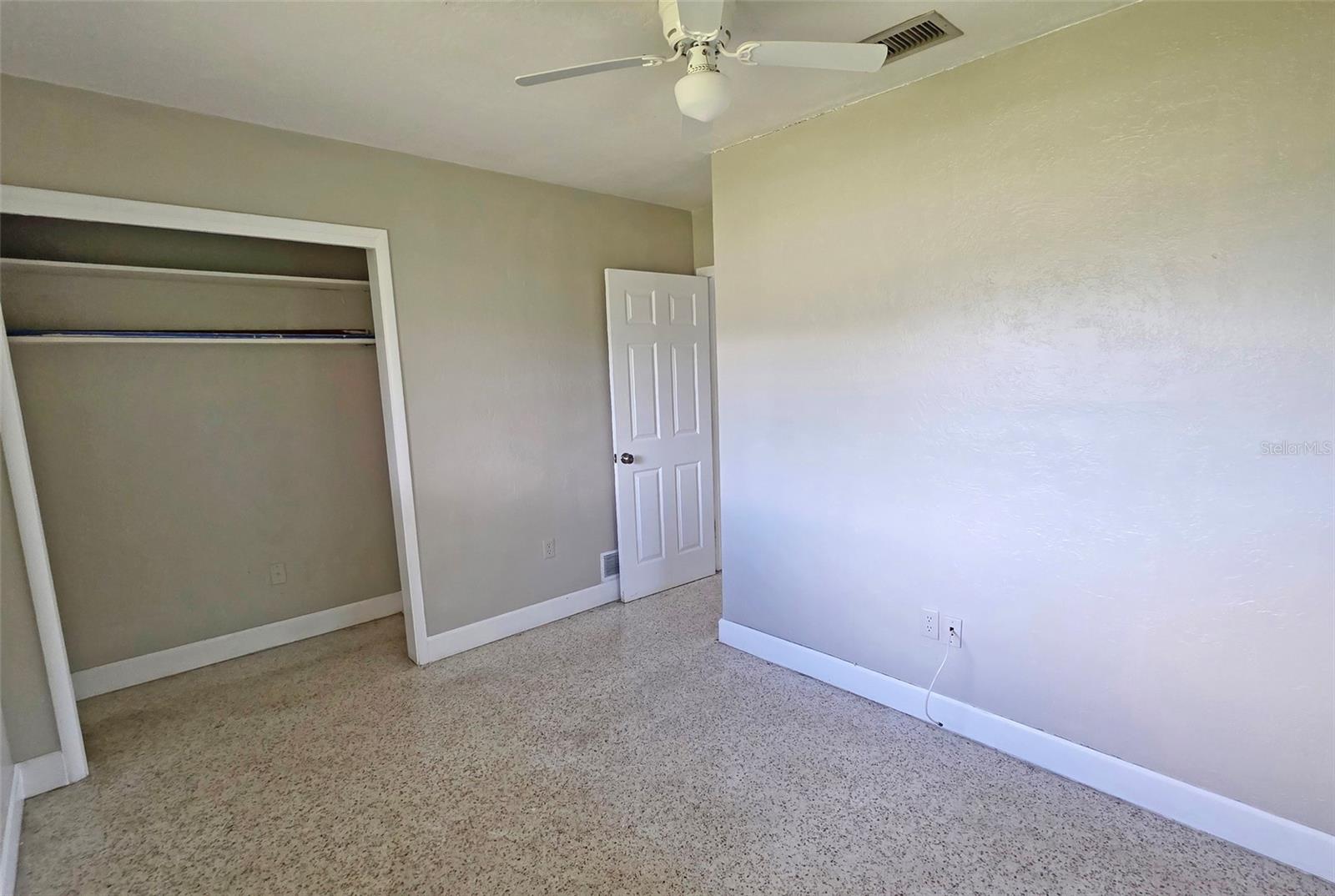 Bedroom and built in closet