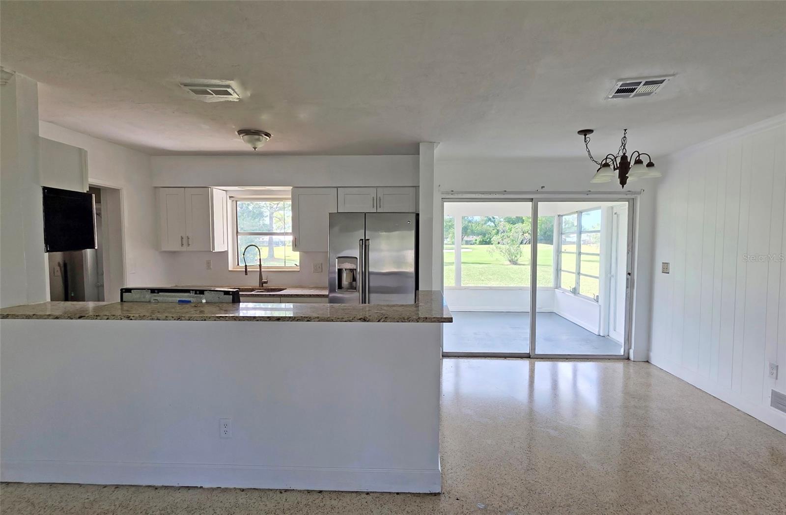Kitchen and main living area combo