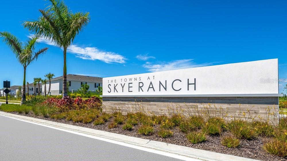 The Towns at Skye Ranch Community Entrance