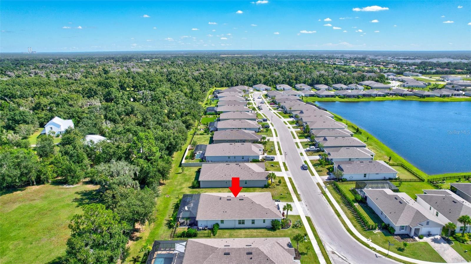 Wooded Privacy across from the lake! Tranquil Suburban living!