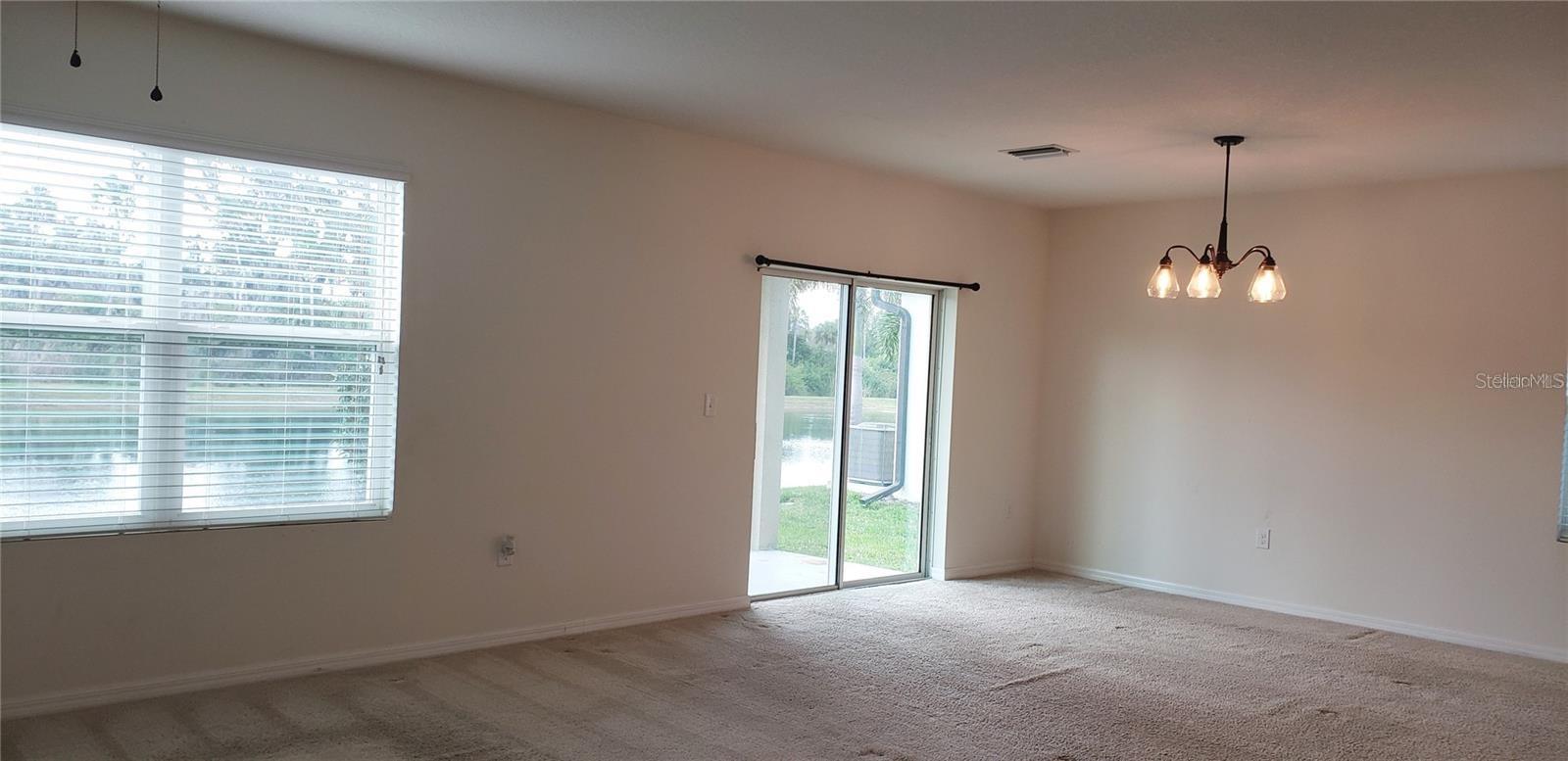Living Room combine Dining Corner