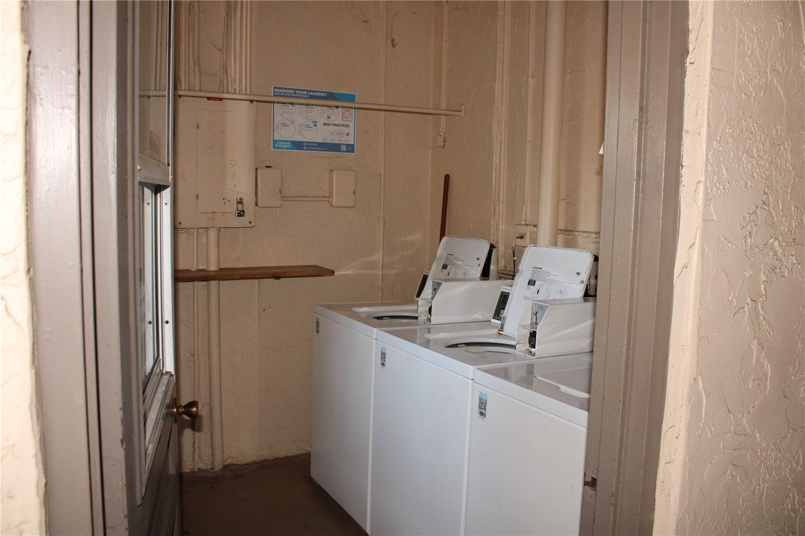 laundry room on each floor
