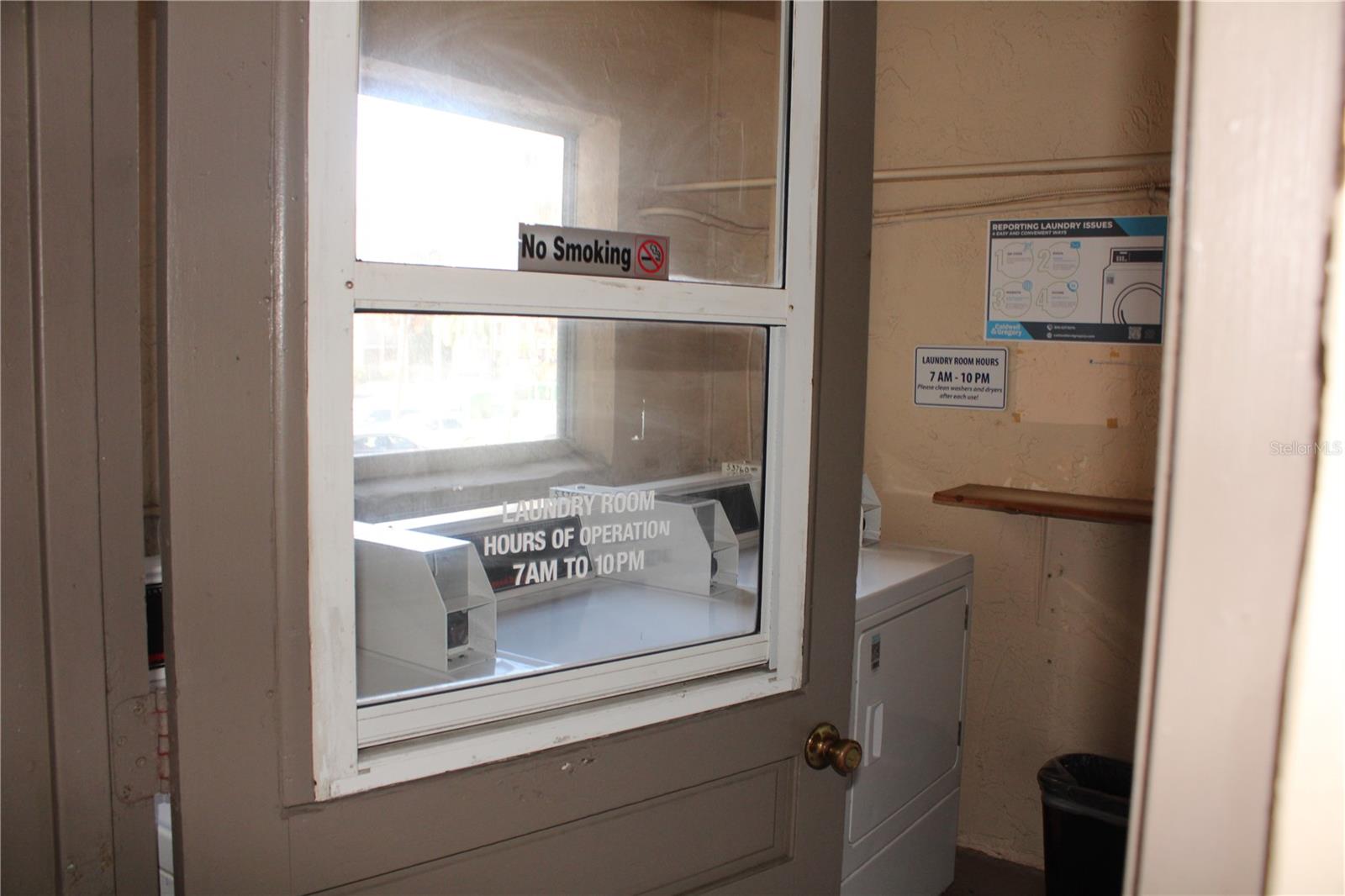laundry room on each floor