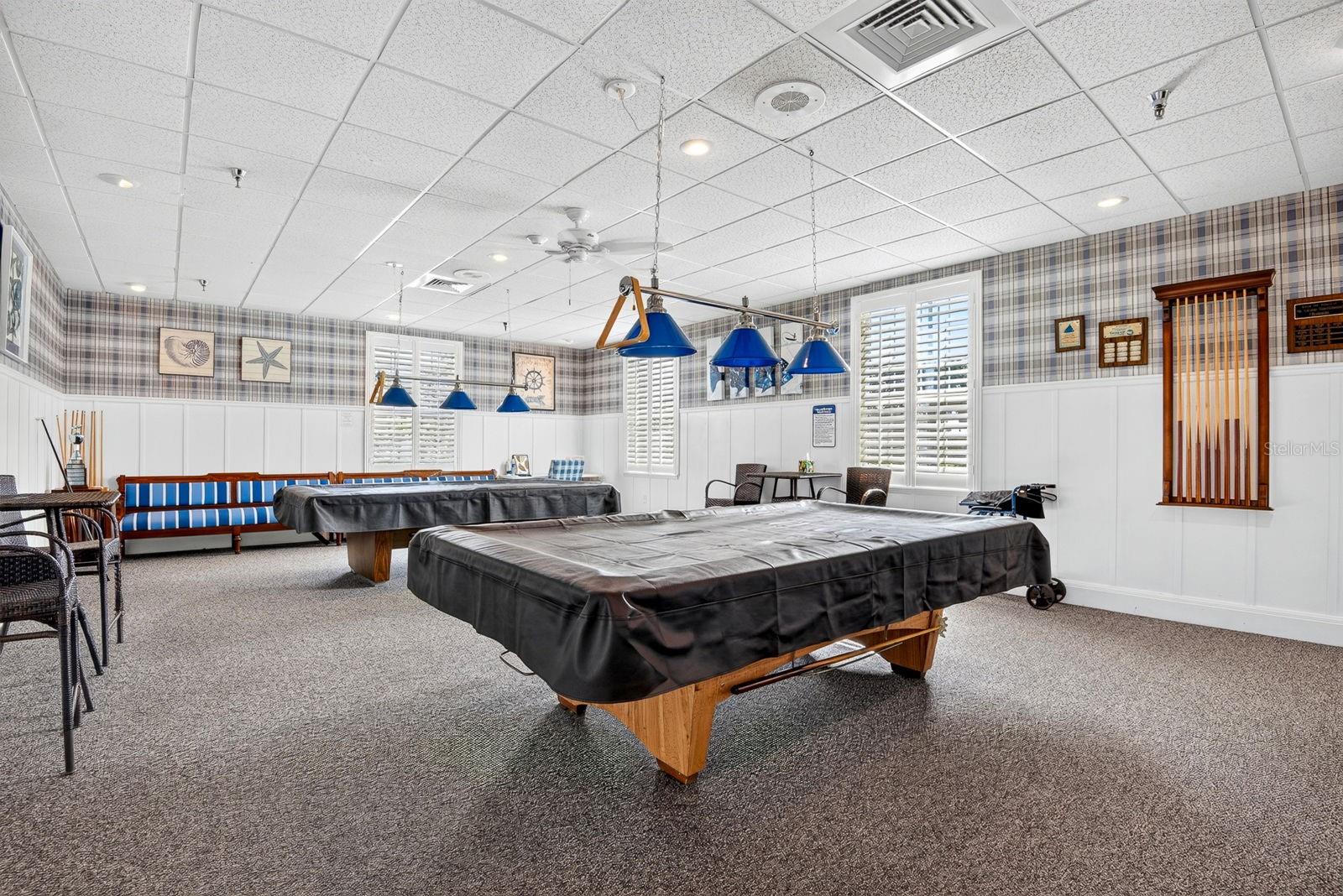 Gameroom in clubhouse