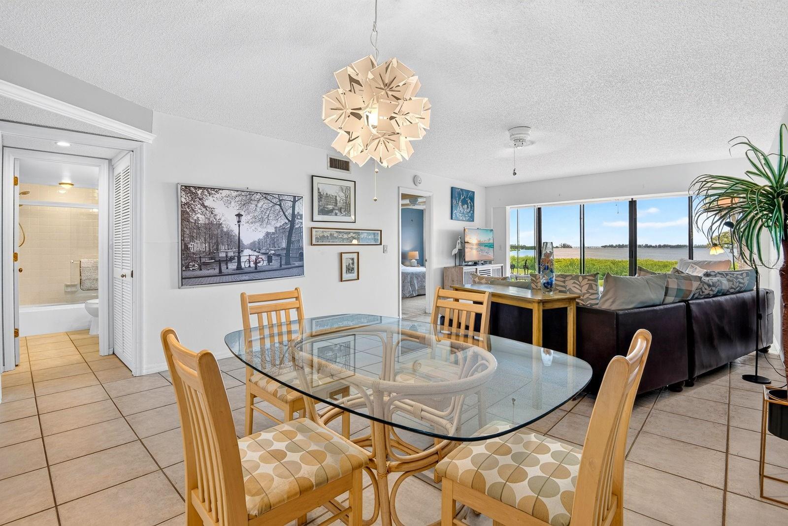 dining and living area