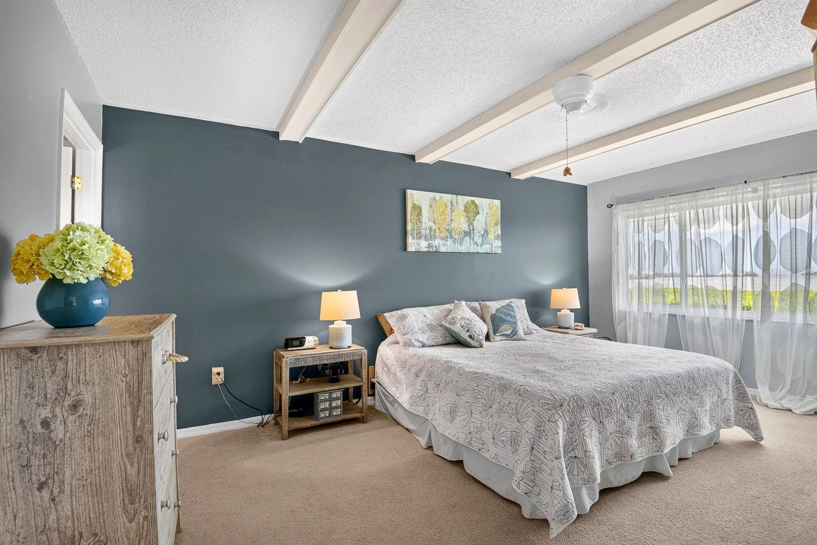 Spacious master bedroom tons of extra space