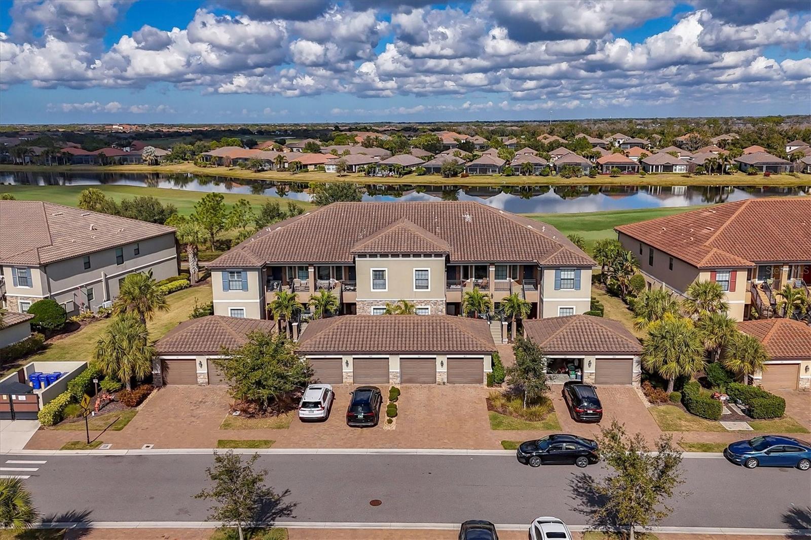 Exterior Aerial. Lake View and on Golf Course