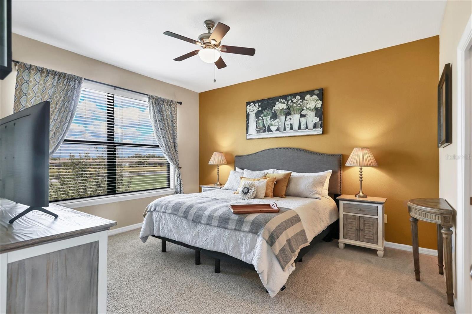 Primary bedroom with adjustable bed and mattress