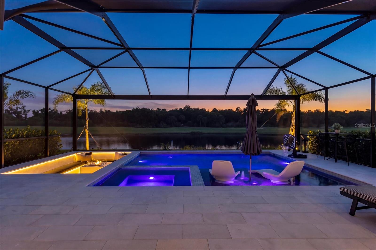 Firepit and Pool