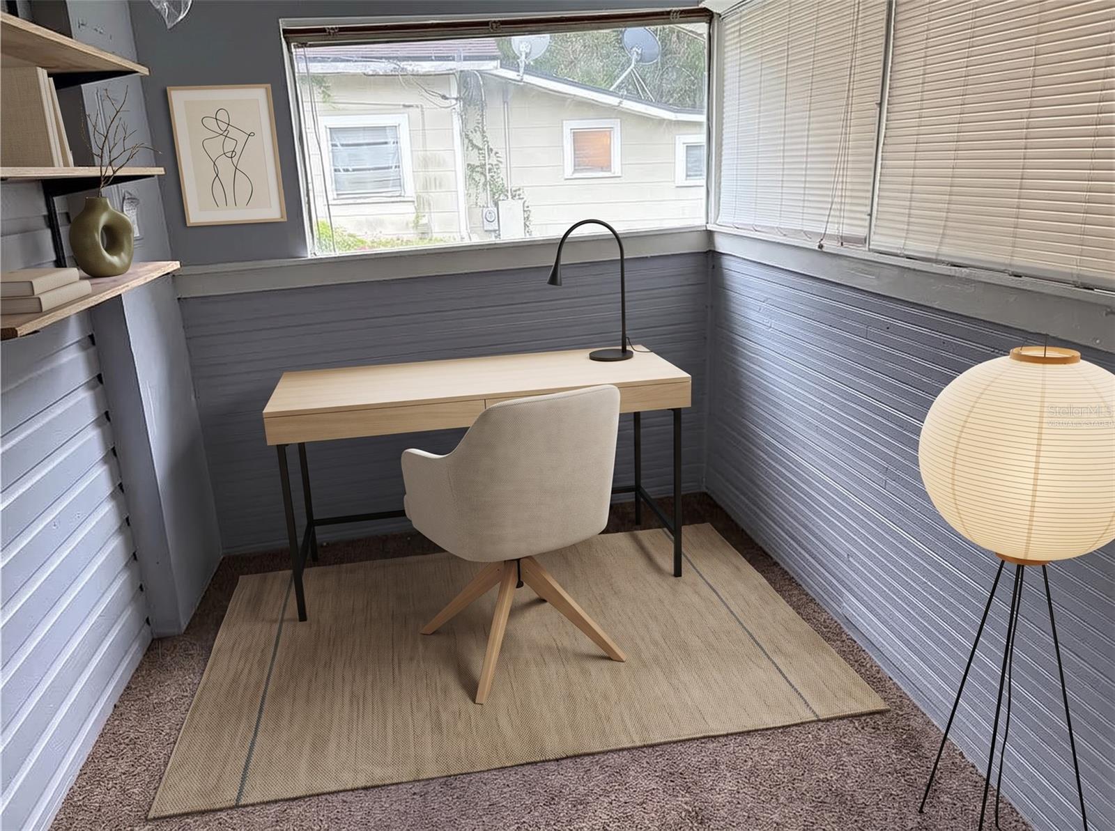 office at rear "Virtually staged"