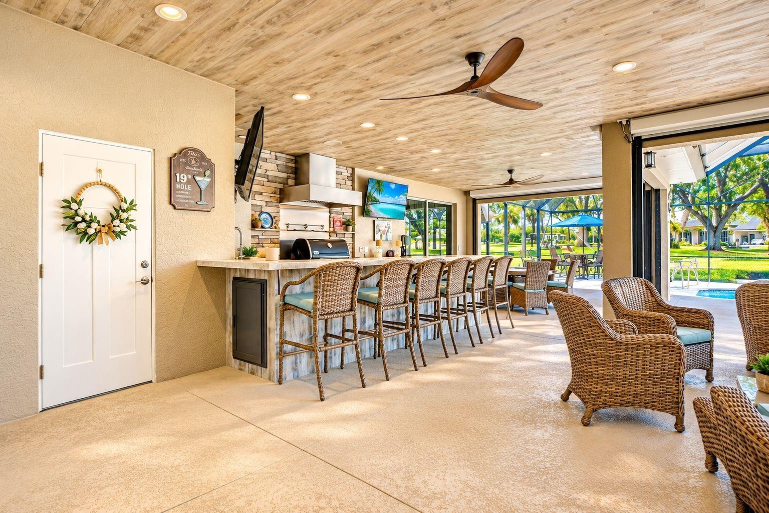 outdoor kitchen
