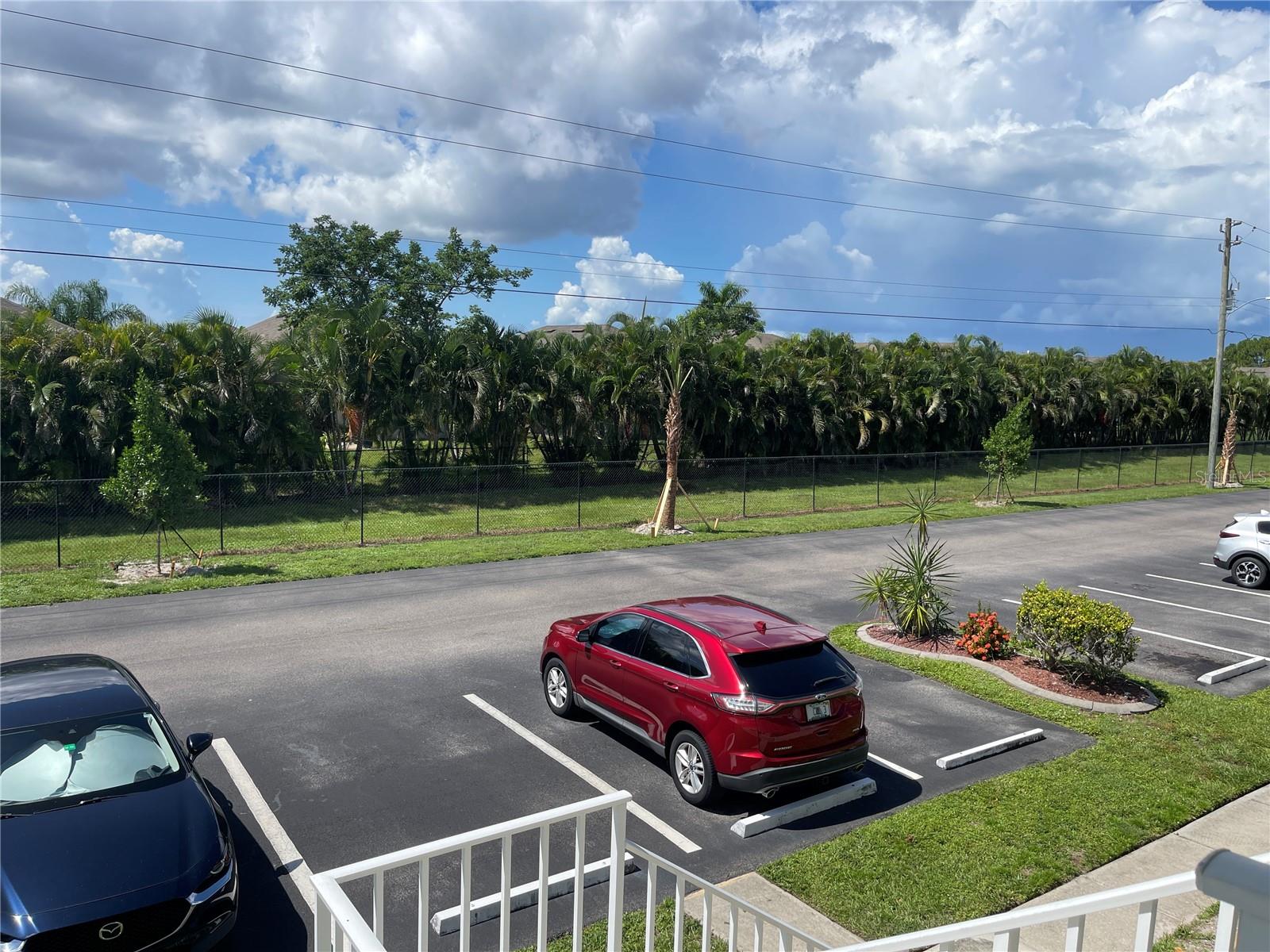 Looking out front door