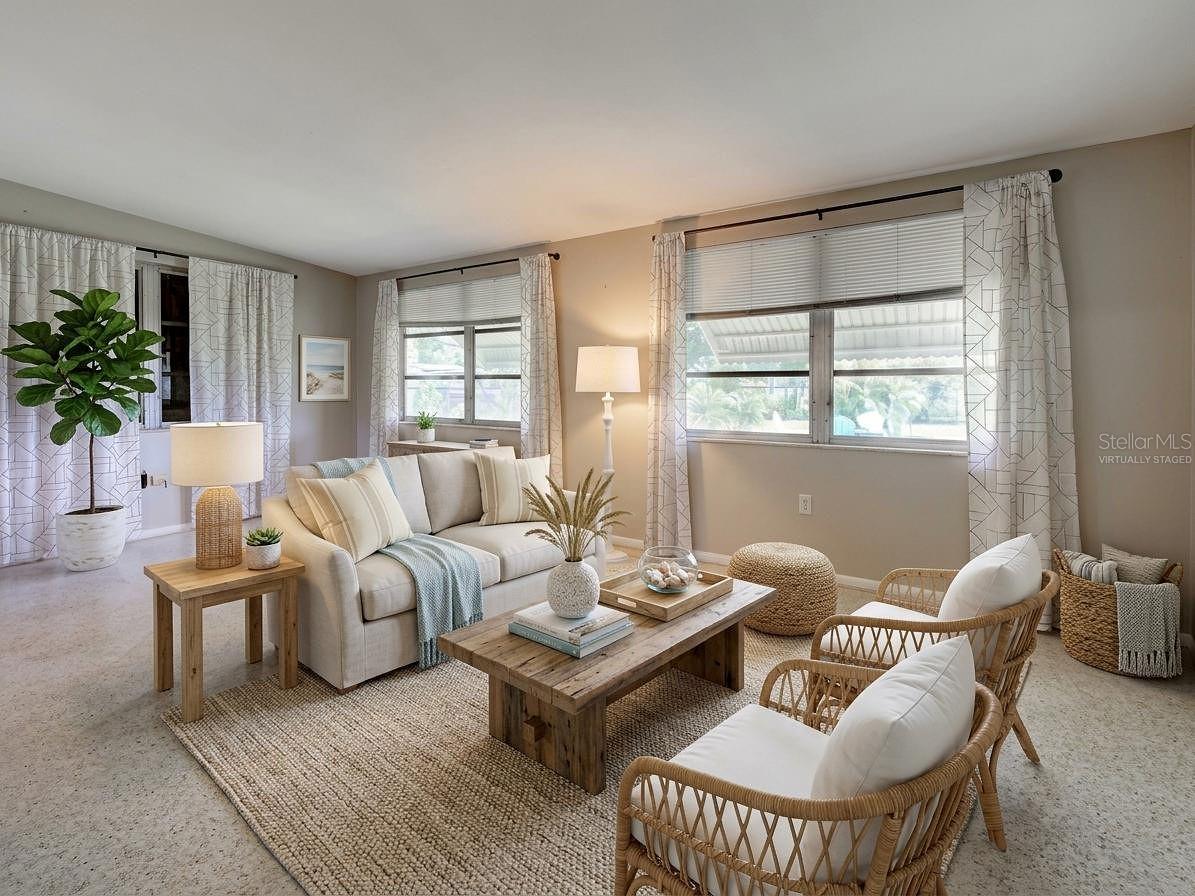 Virtually Staged Florida room