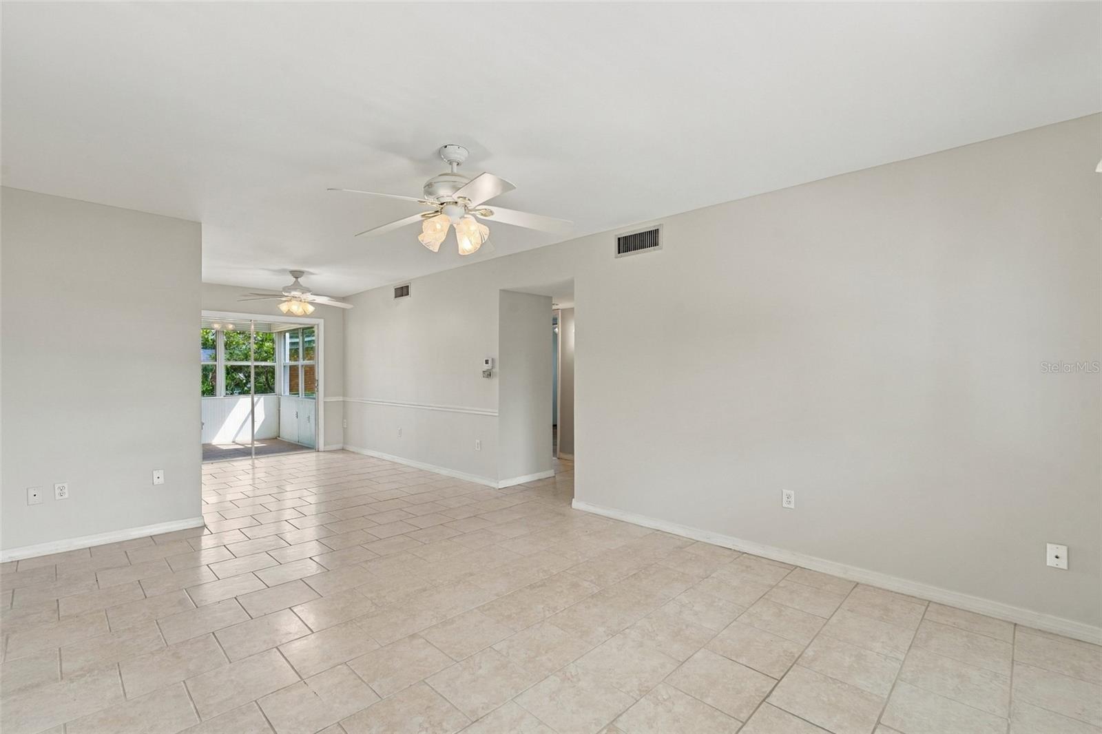 Living Room & Dining Room Vacant