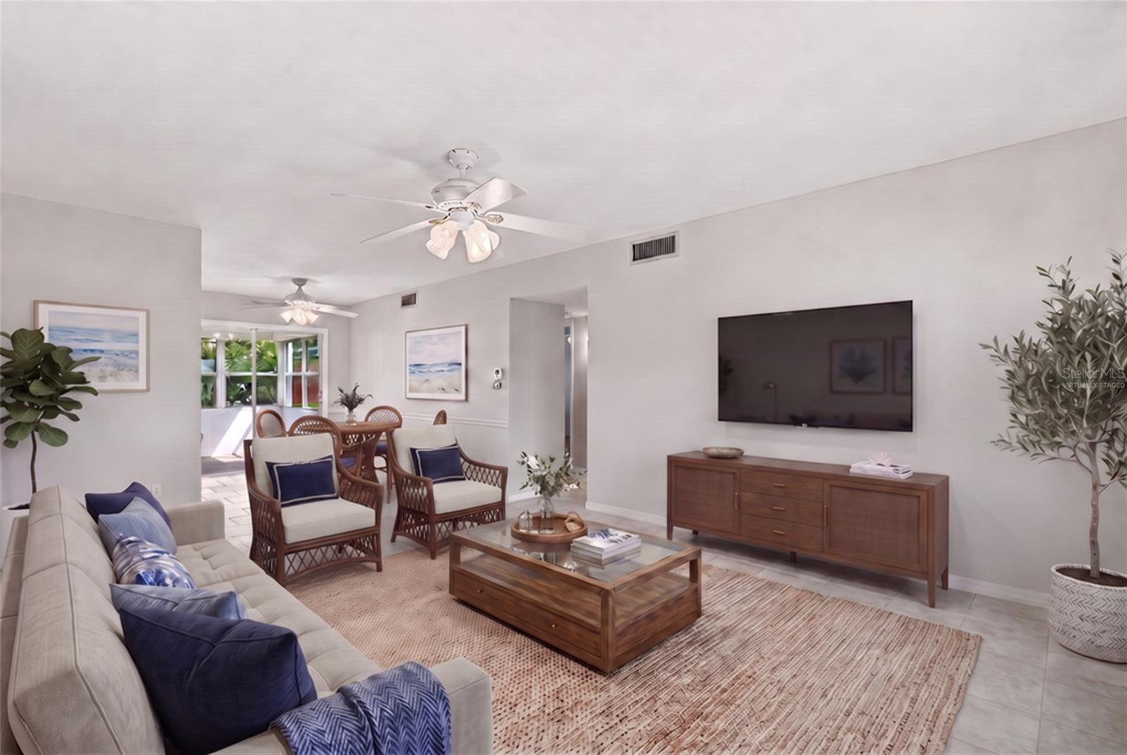 Living Room- virtually staged