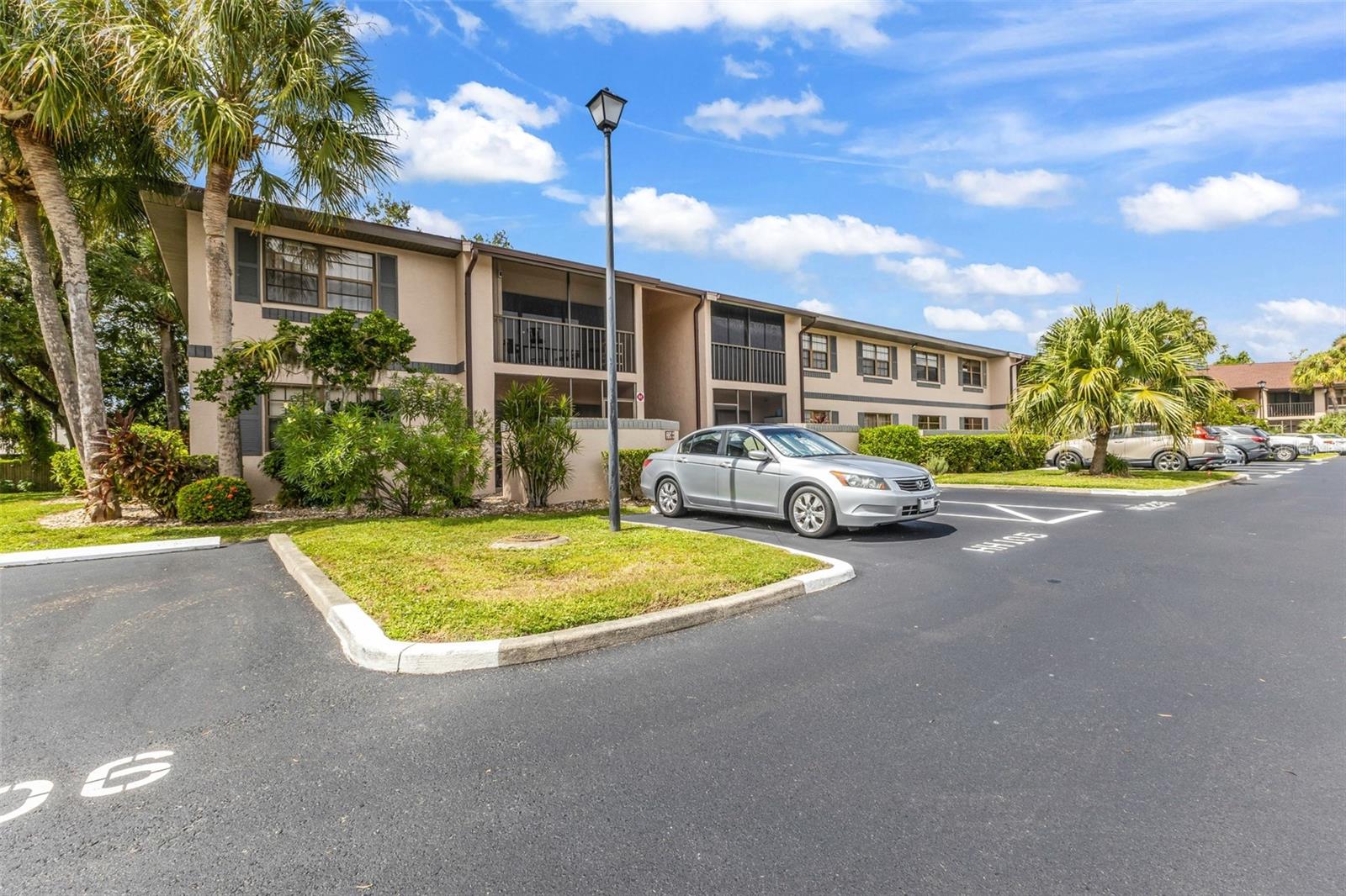 Front exterior and parking