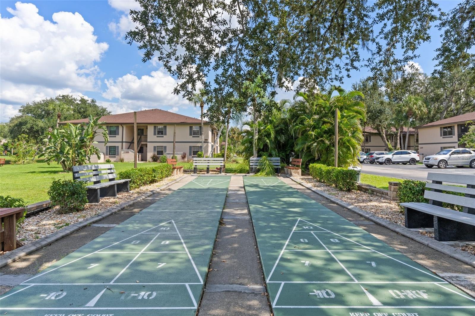 Shuffleboard court
