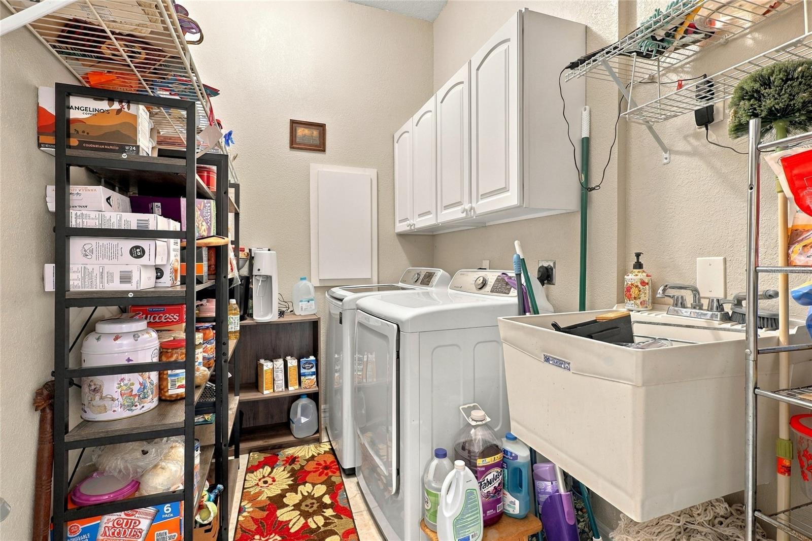 inside laundry room