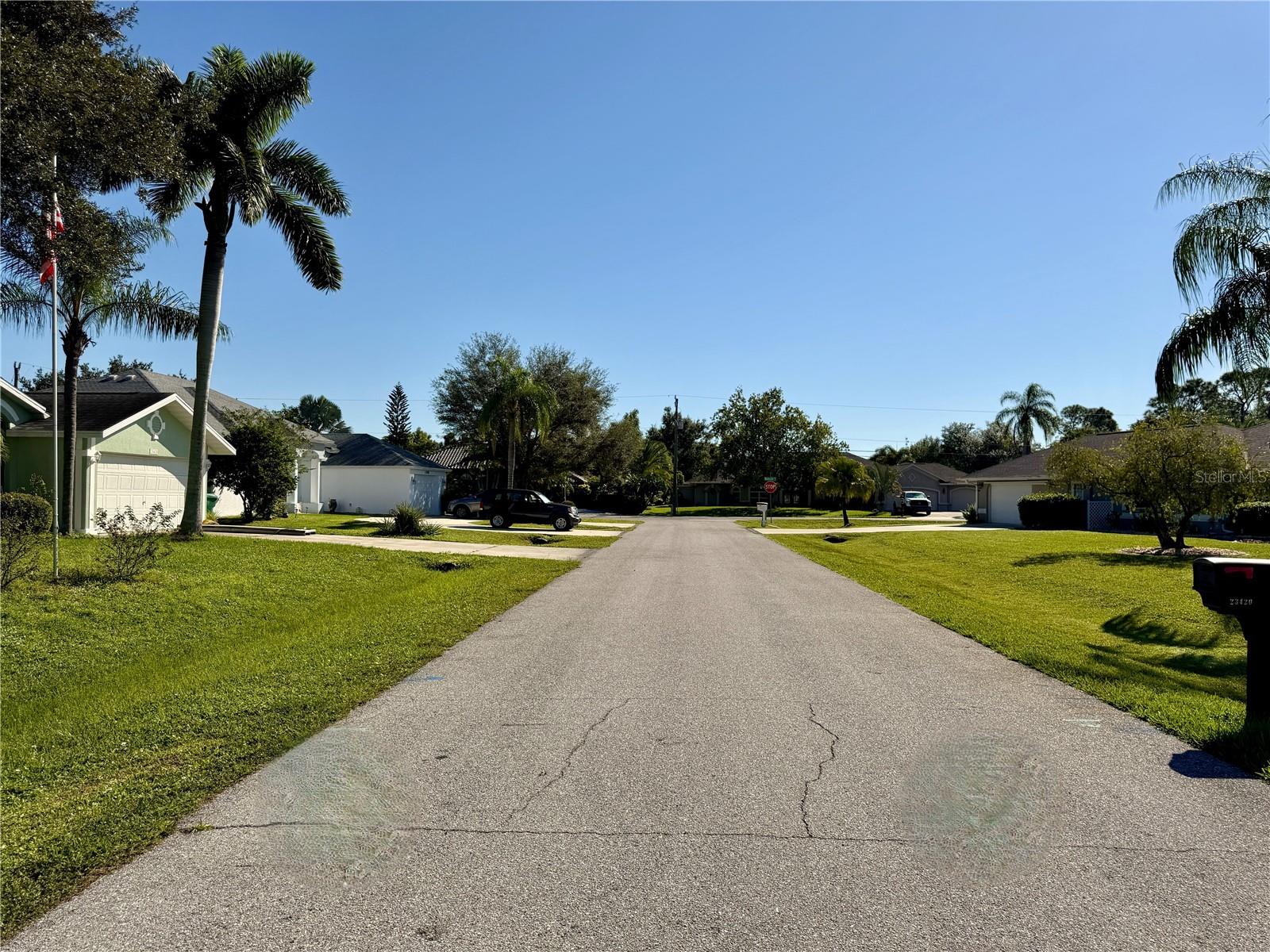 Looking east on Mullins Ave.