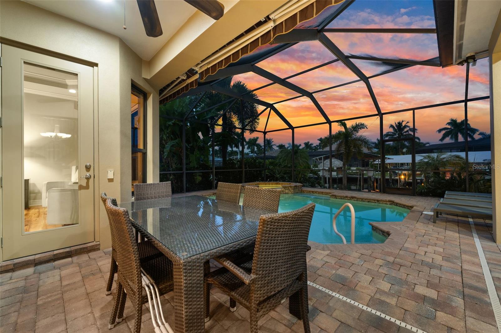 Relax on the lanai in the evening