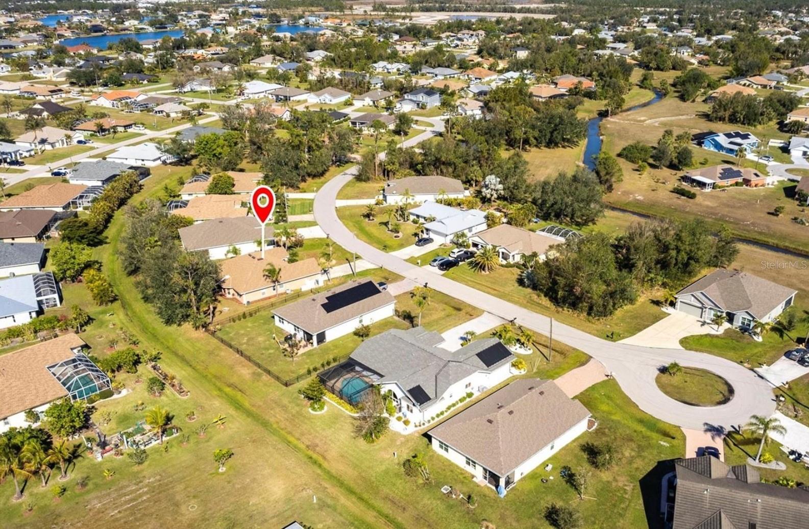Aerial of Front of 183 Castile Ct