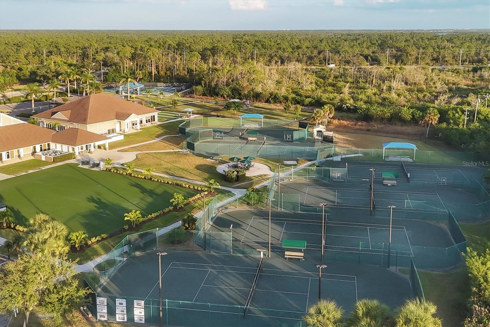 Aerial View - Tennis Courts - Lawn Croquet - Dog Parks