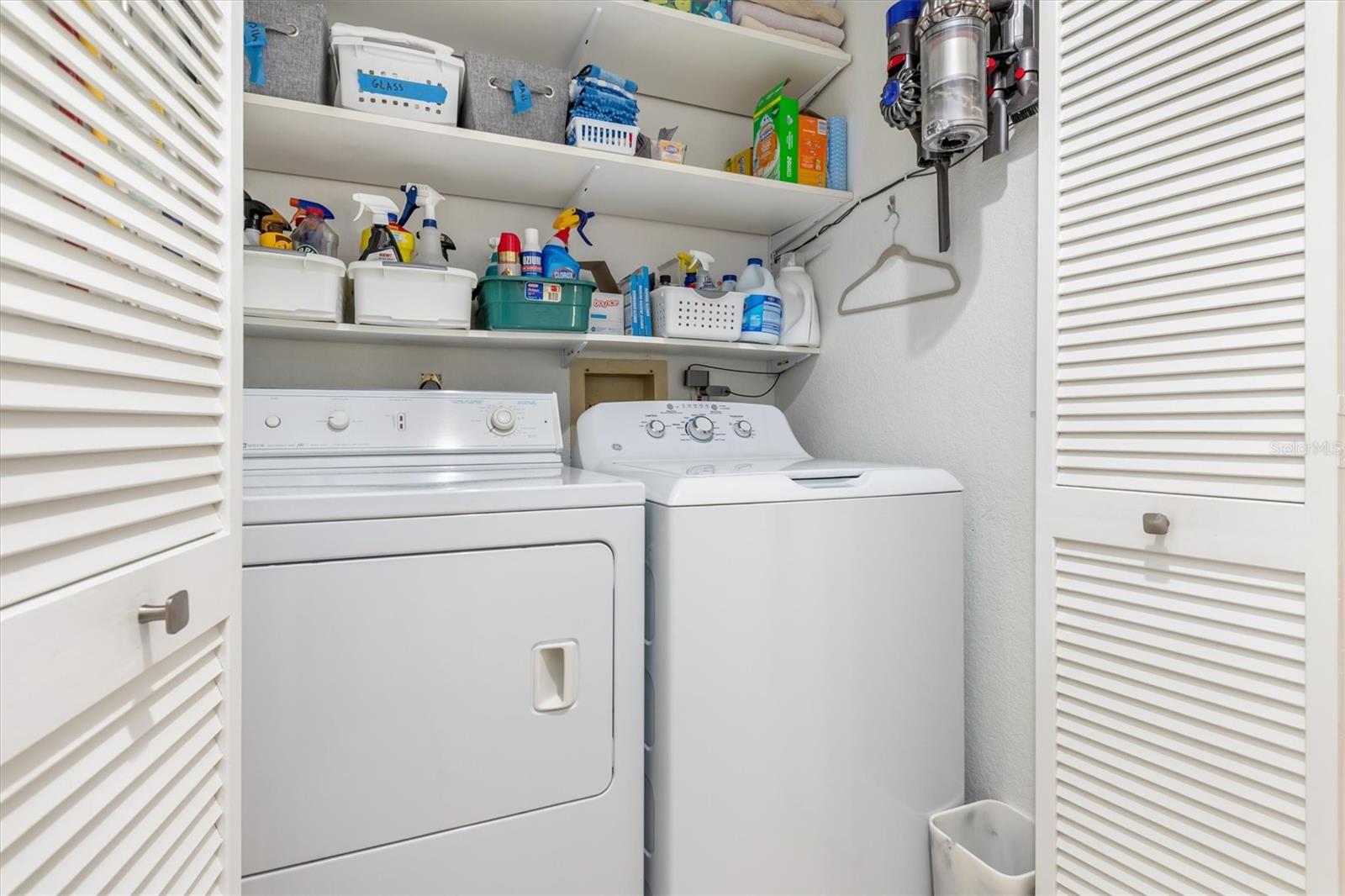 Hallway laundry area