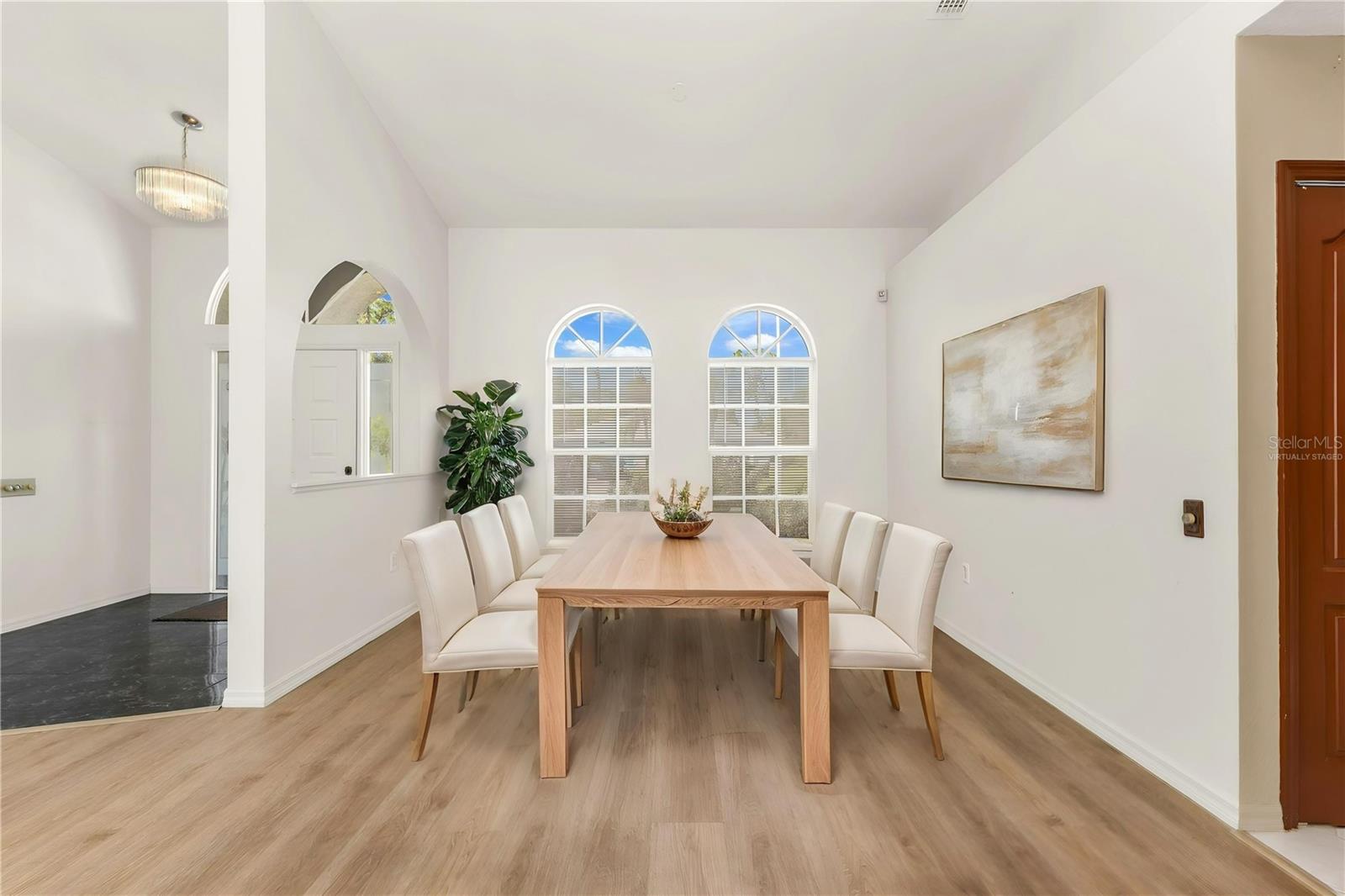 Formal dinning/flex space virtually staged