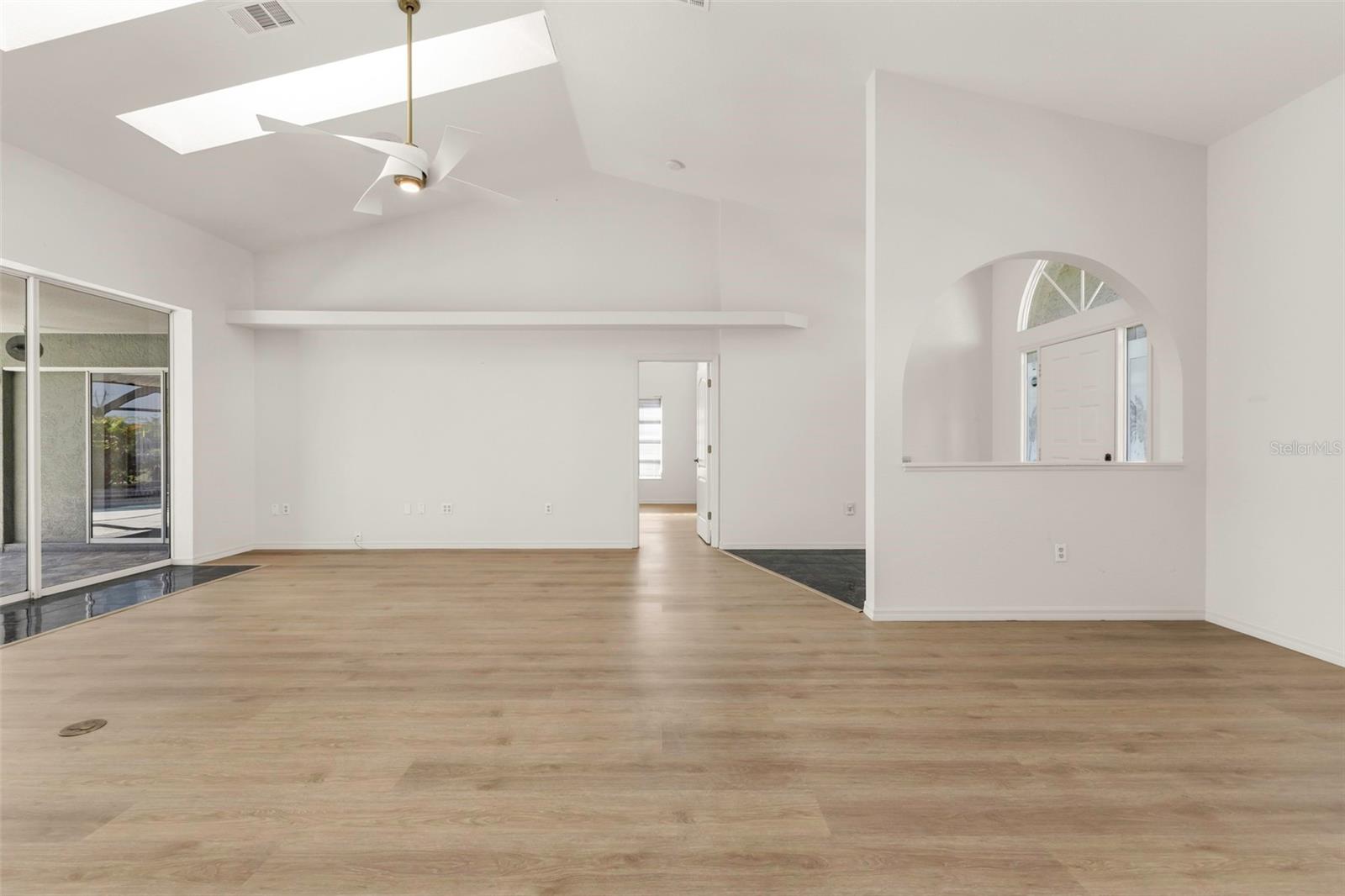 Living room and formal dinning/flex space
