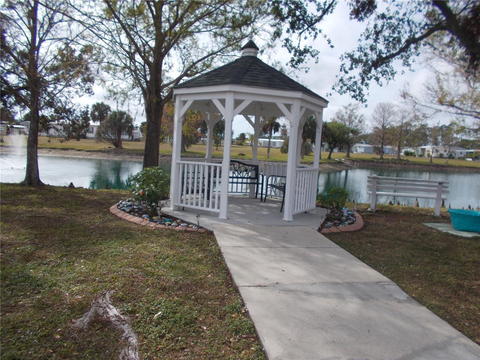 Gazebo & Pond