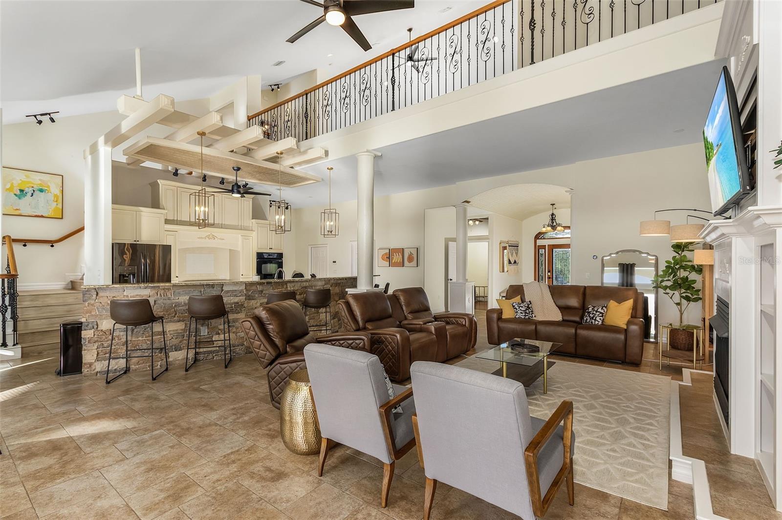 Spacious living room.