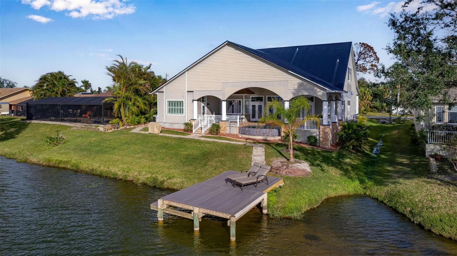 Dock for suntanning or fishing.