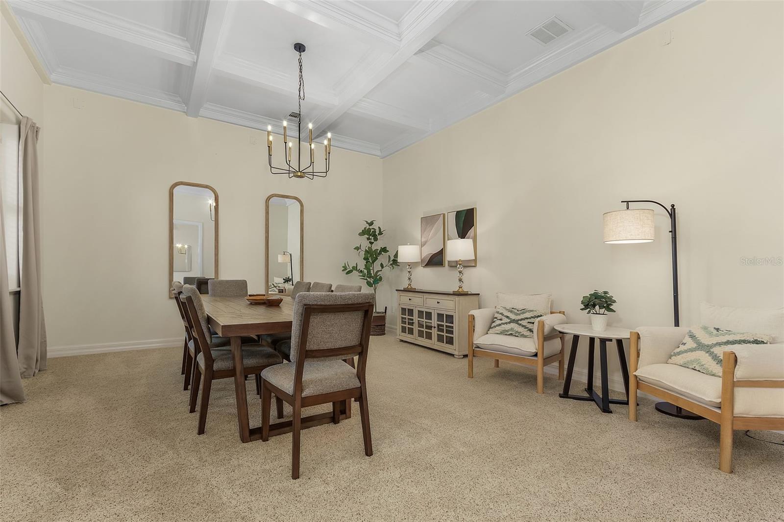 Huge formal dining space.