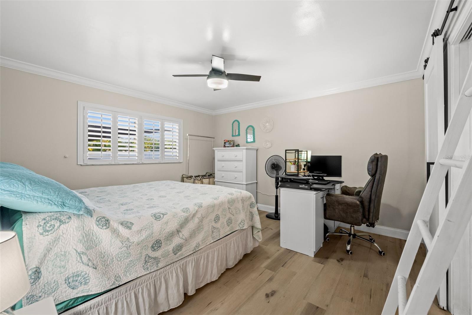 Bedroom number 3 also features a barn door. Room for an office? Yes!
