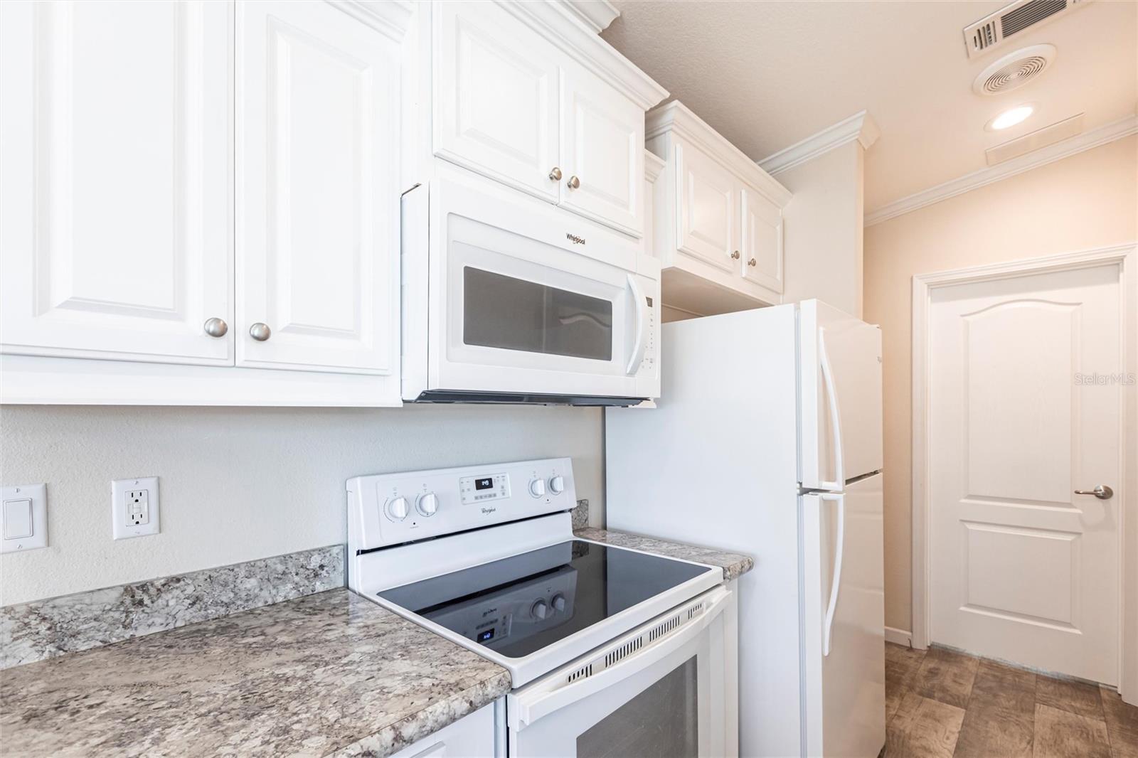 Kitchen stove and microwave