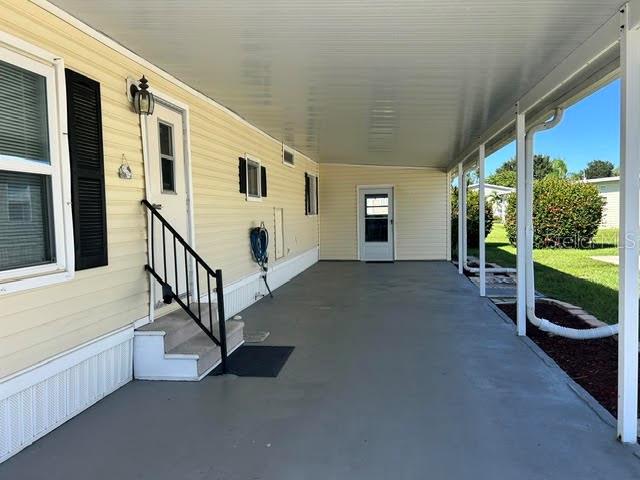 Carport with entry