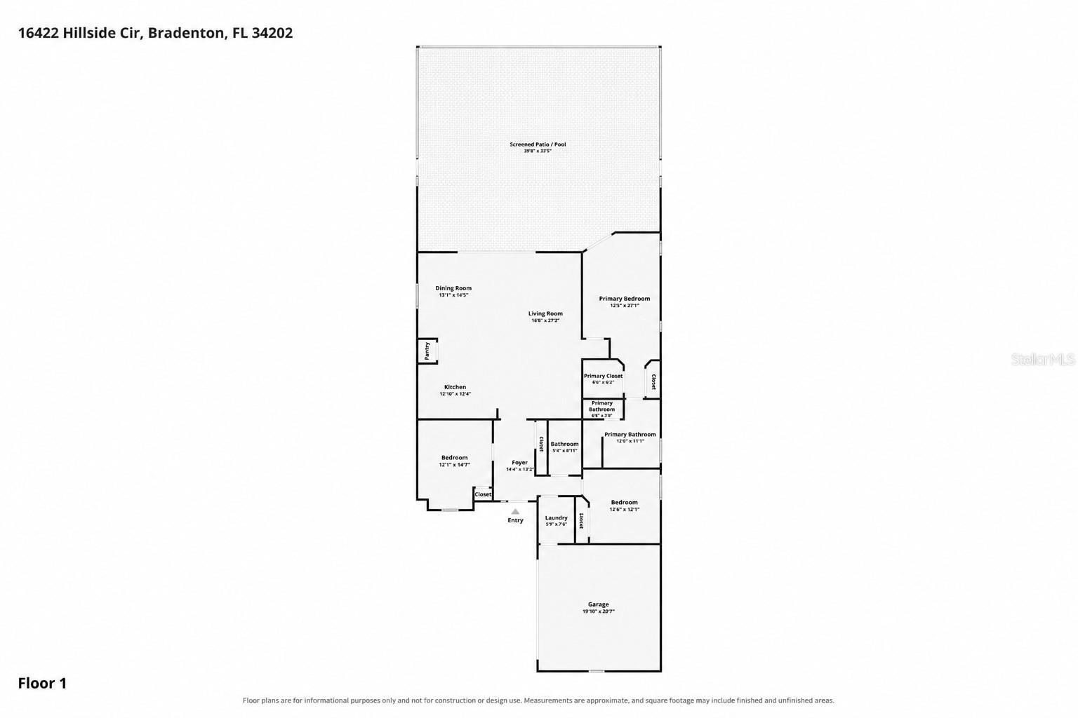 16422 HILLSIDE CIRCLE, Bradenton, FL 34202
