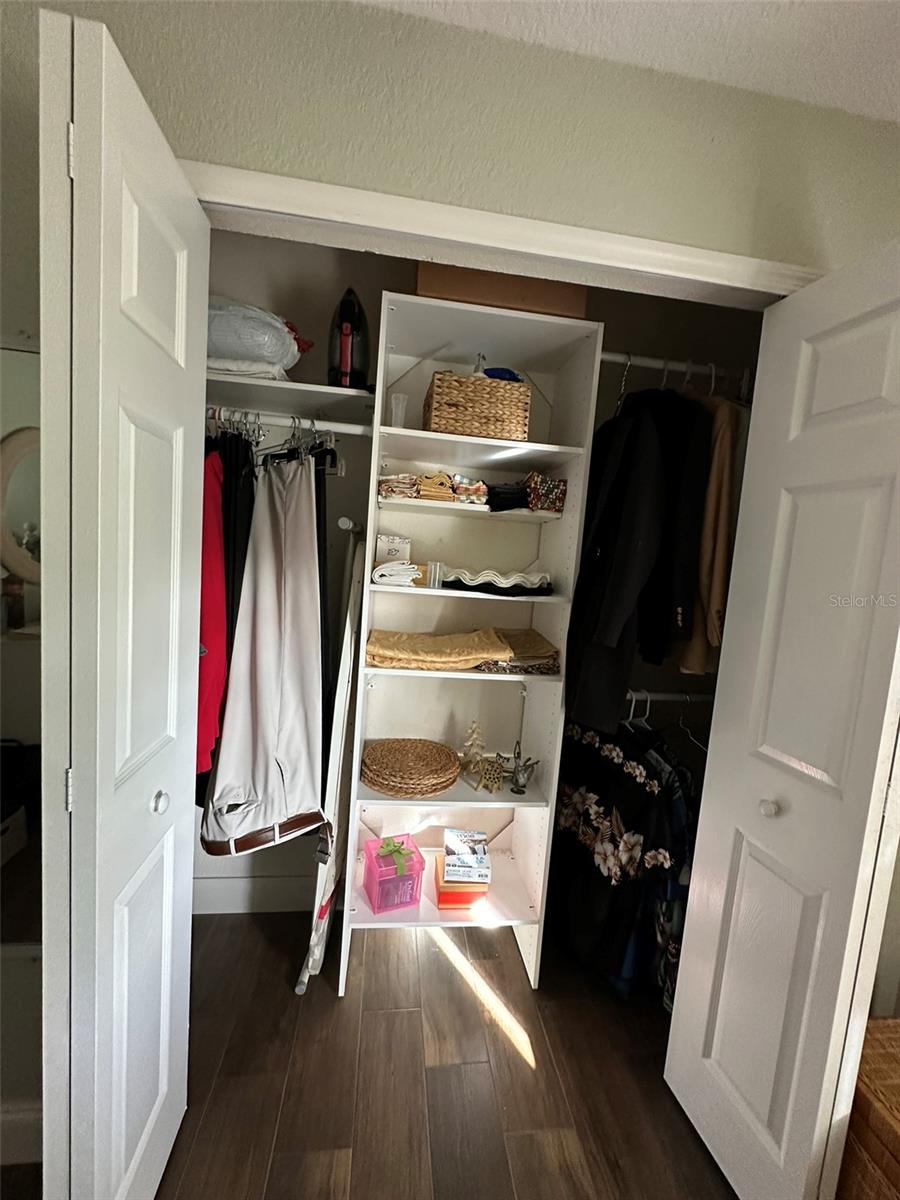 Closet organizer in 2nd bedroom