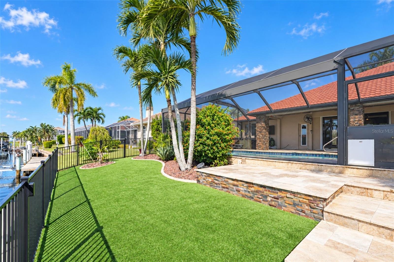 Backyard with sundeck