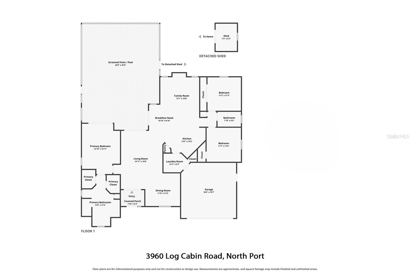 3960 LOG CABIN ROAD, North Port, FL 34291